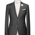 Mid grey twill wool-mohair wedding suit