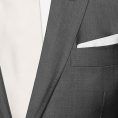Mid grey twill wool-mohair wedding suit